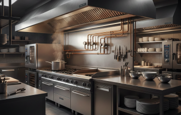 sesuai standar keselamatan operasional restoran.